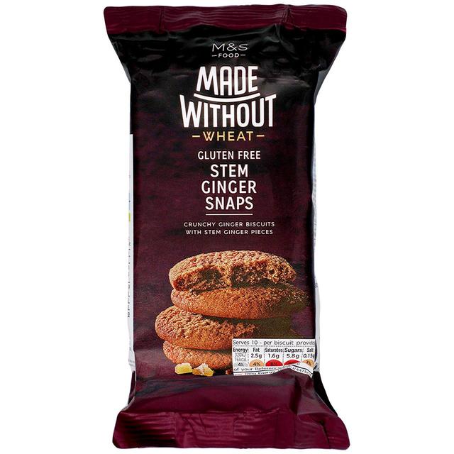 M & S Made Without Stem Ginger Snaps, 170g
