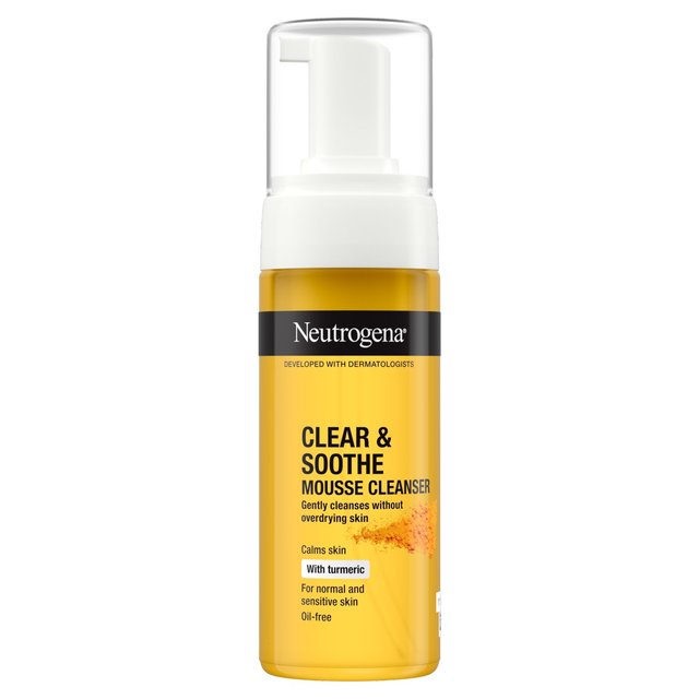 Johnson and Johnson Neutrogena Clear and Soothe Mousse Cleanser, 150ml