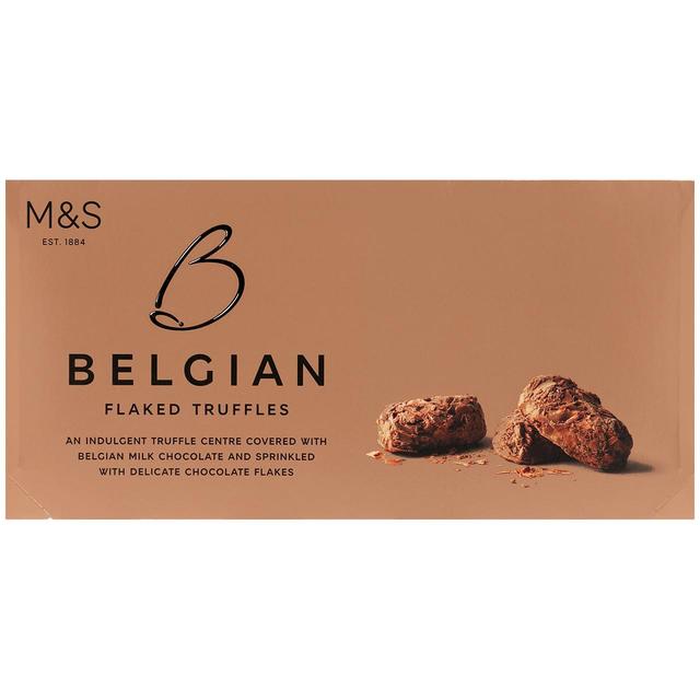 M & S Belgian Flaked Chocolate Truffles, 200g