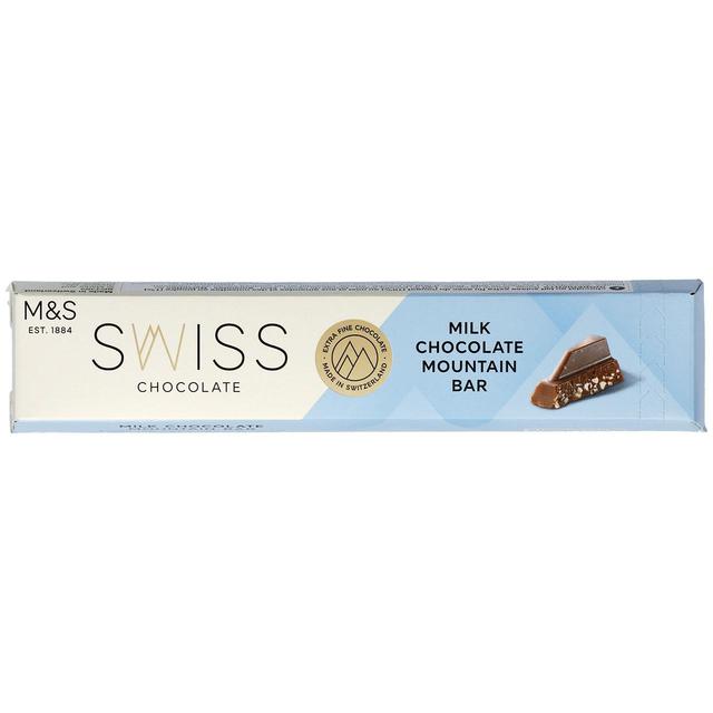 M & S Swiss Milk Chocolate Mountain Bar, 100g