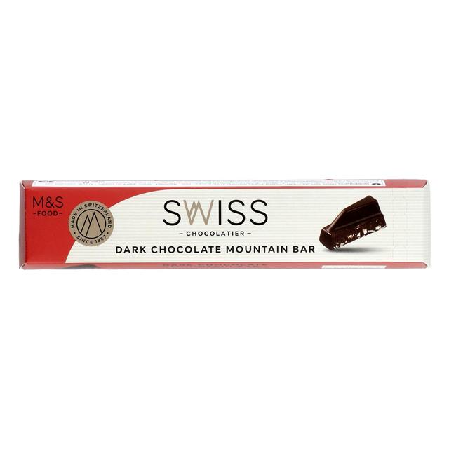 M & S Swiss Dark Chocolate Mountain Bar, 100g