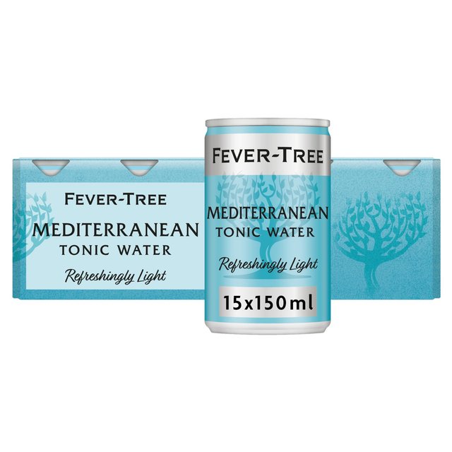 Fever-Tree Light Mediterranean Tonic Cans, 15 x 150ml
