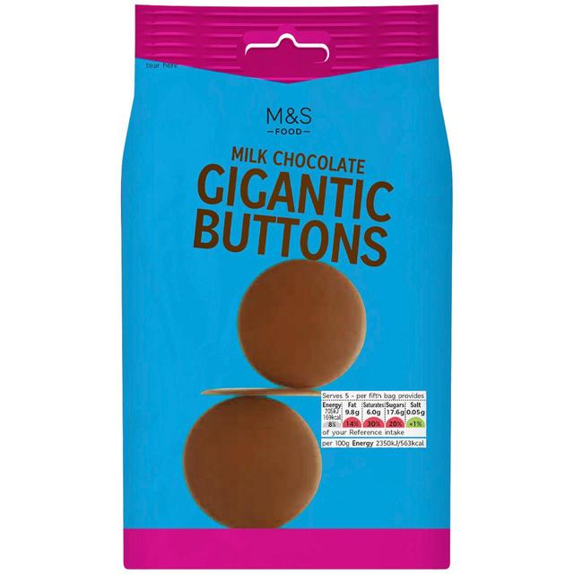 M & S Milk Chocolate Gigantic Buttons, 150g