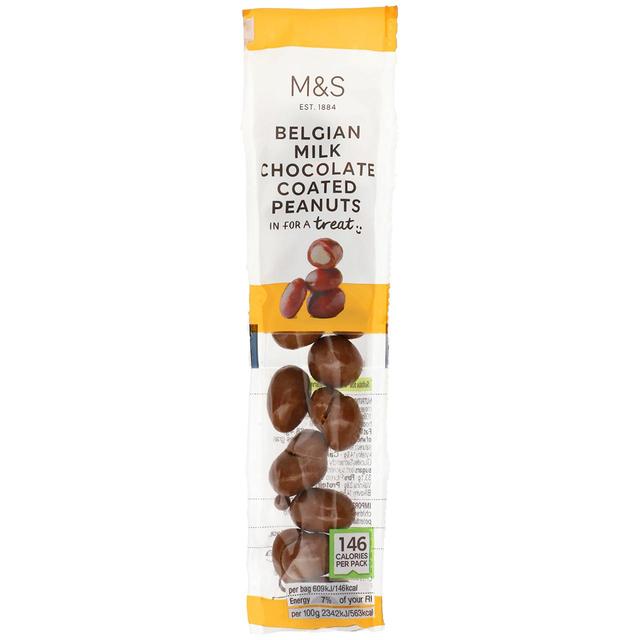 M & S Belgian Milk Chocolate Coated Peanuts, 26g