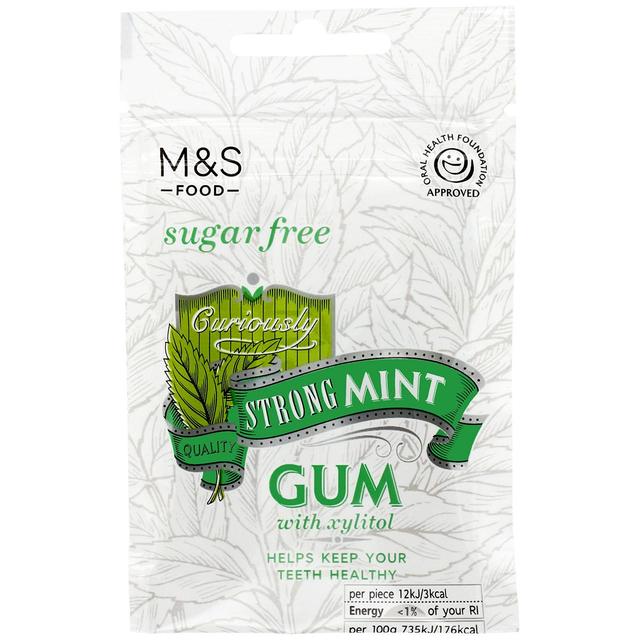 M&S Sugar Free Strong Mint Gum | Ocado