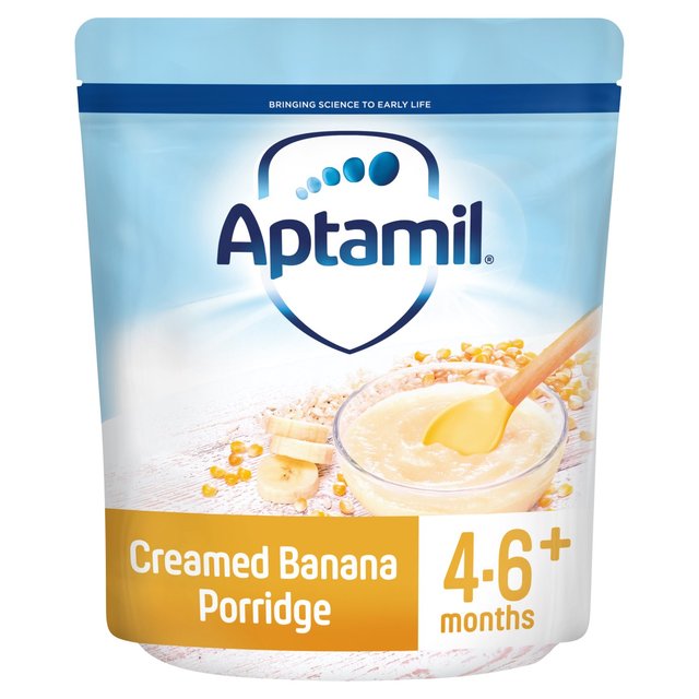 Aptamil Creamed Banana Porridge, 4 Mths+, 125g