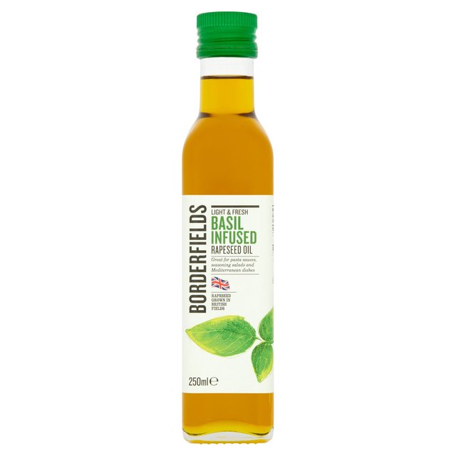 Borderfields Cold Pressed Rapeseed Oil Basil Infusion, 250ml