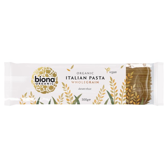 Biona Organic Whole Wheat Spaghetti Pasta, 500g