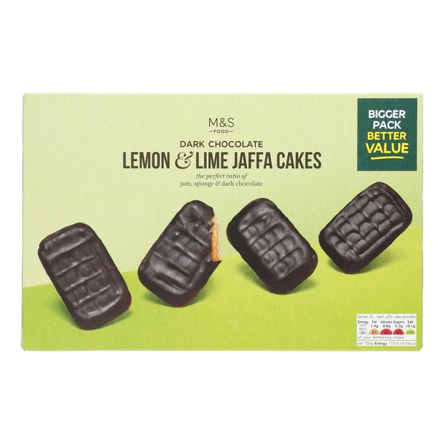 M & S Dark Chocolate, Lemon & Lime Jaffa Cakes Twin Pack, 2 x 125g