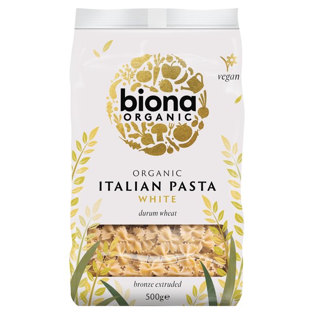 Biona Organic White Farfalle Pasta, 500g