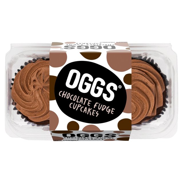 Oggs Chocolate Fudge Cupcakes, 2 x 63g