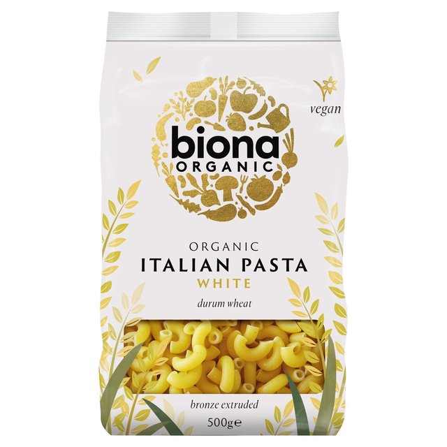 Biona Organic White Macaroni Pasta, 500g