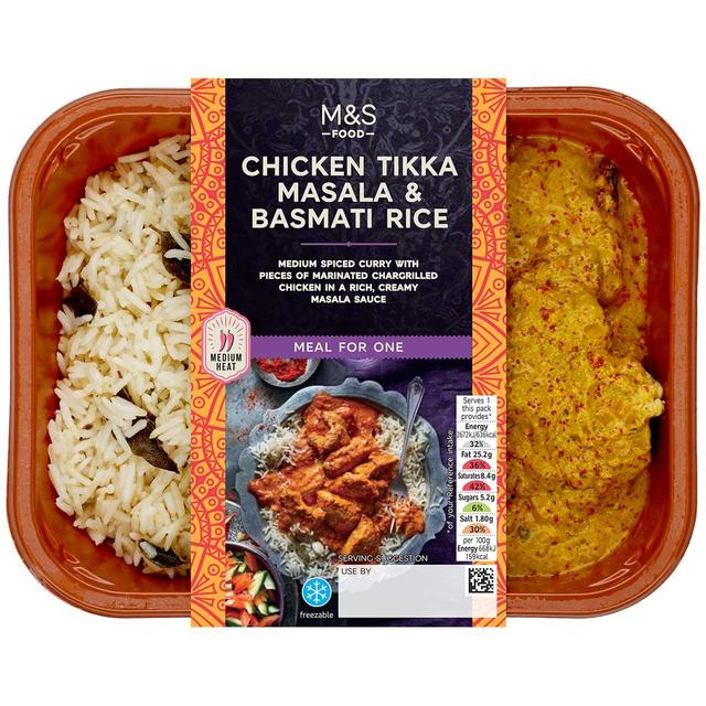 M & S Chicken Tikka Masala With Basmati Rice, 400g