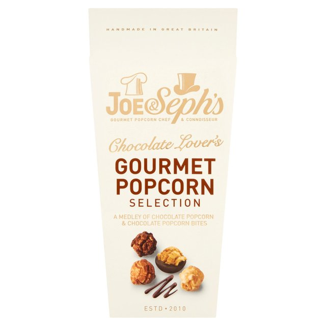 Joe & Seph’s Chocolate Lovers Gourmet Popcorn Box, 105g