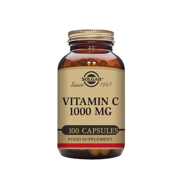 Solgar Vitamin C Supplement Capsules 1000mg, 100 Per Pack