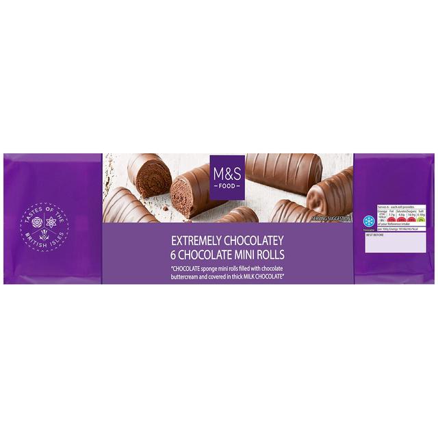 M & S Milk Chocolate Mini Rolls, 6 Per Pack