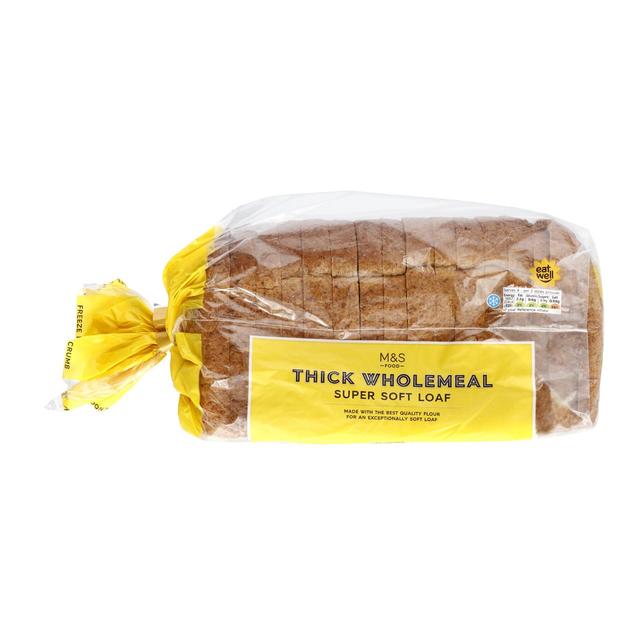M & S Super Soft Wholemeal Thick Sliced Bread, 800g