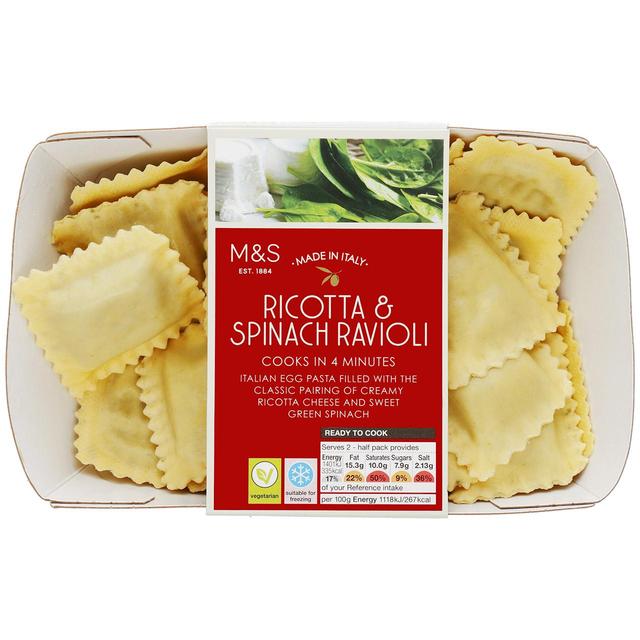 M & S Made In Italy Ricotta & Spinach Ravioli, 250g