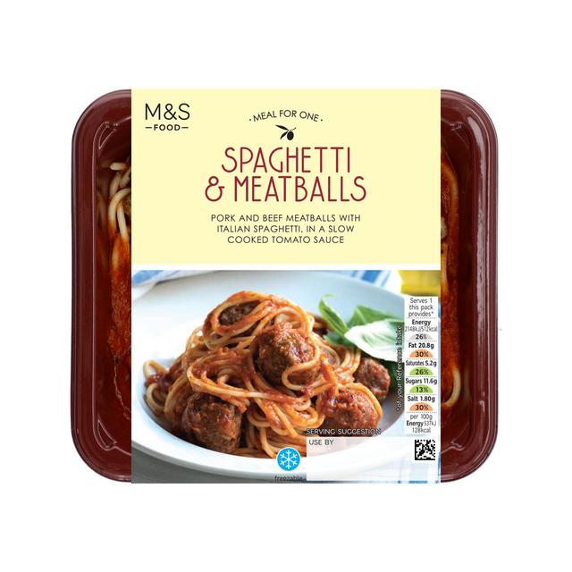 M & S Spaghetti & Meatballs in a Tomato Sauce, 400g