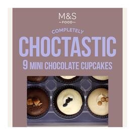 M&S Mini Chocolate Cupcake Selection 9 per pack