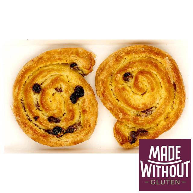 M & S Made Without Gluten Pain Aux Raisins, 2 Per Pack