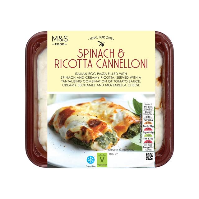 M & S Spinach & Ricotta Cannelloni, 400g