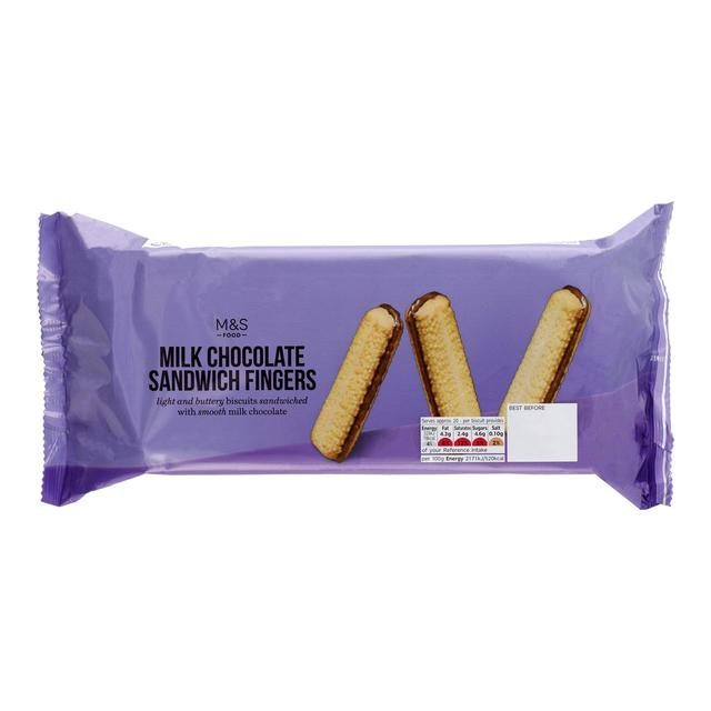 M & S Chocolate Sandwich Fingers Twin Pack, 2 x 150g