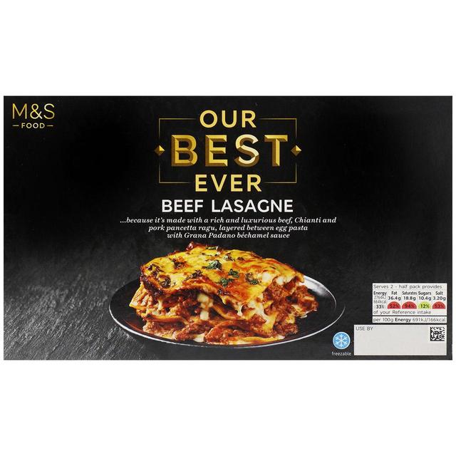 M & S Our Best Ever Beef Lasagne for Two, 800g