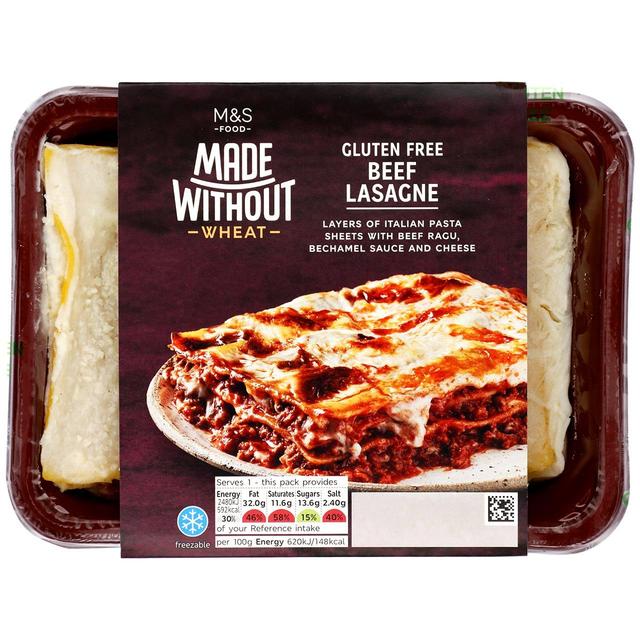 M & S Made Without Wheat Beef Lasagne, 400g