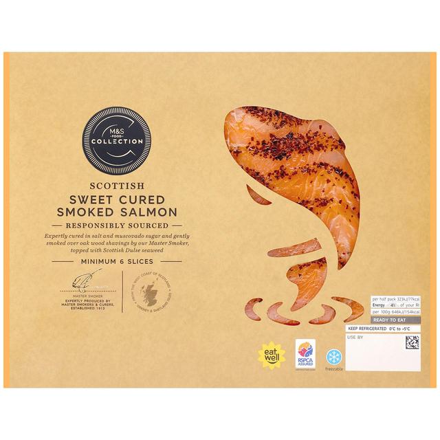 M & S Collection Sweetcure Smoked Salmon, 100g