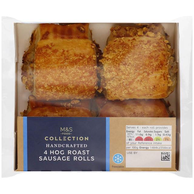 M & S Collection Hog Roast Sausage Rolls, 4 Per Pack