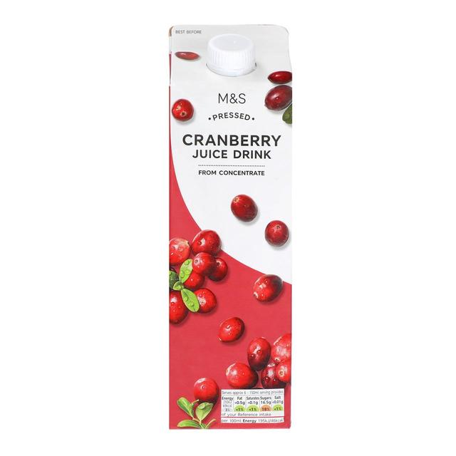 M & S Cranberry Juice Drink, 1L