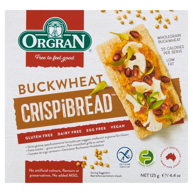 Orgran Gluten Free Buckwheat Crispibread, 125g