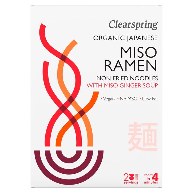 Clearspring Japanese Miso Ramen Noodles With Miso Ginger Soup, 210g