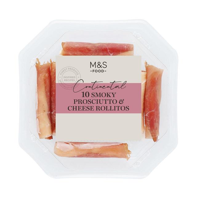 M & S Smoked Spiced Prosciutto & Cheese Rolls, 10 Per Pack
