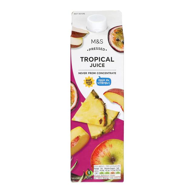 M & S Pressed Tropical Juice, 1l