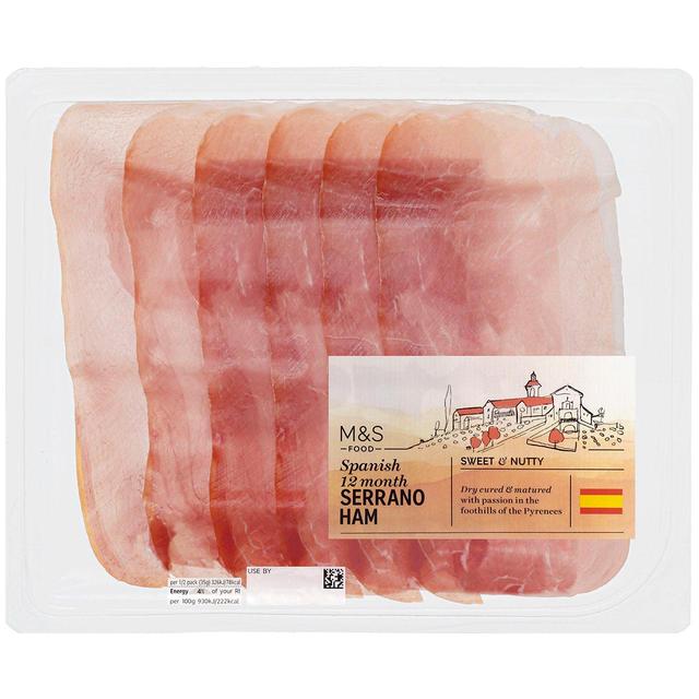 M & S Spanish 12 Month Matured Serrano Ham, 70g