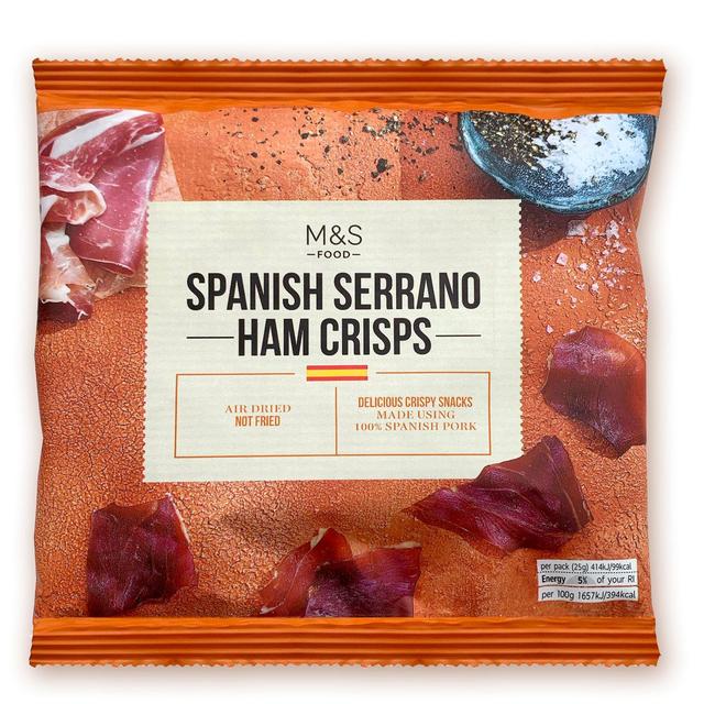 M & S Spanish Serrano Ham Crisps, 25g