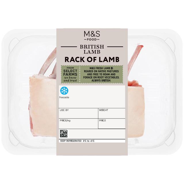 M & S Select Farms Rack of Lamb, Typically: 330g