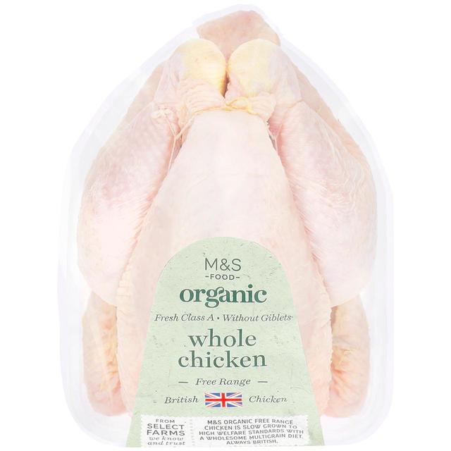 M & S Organic Free Range Whole Chicken, Typically: 1.8kg