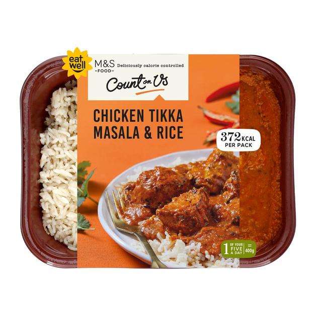 M & S Count On Us Chicken Tikka Masala & Rice, 400g