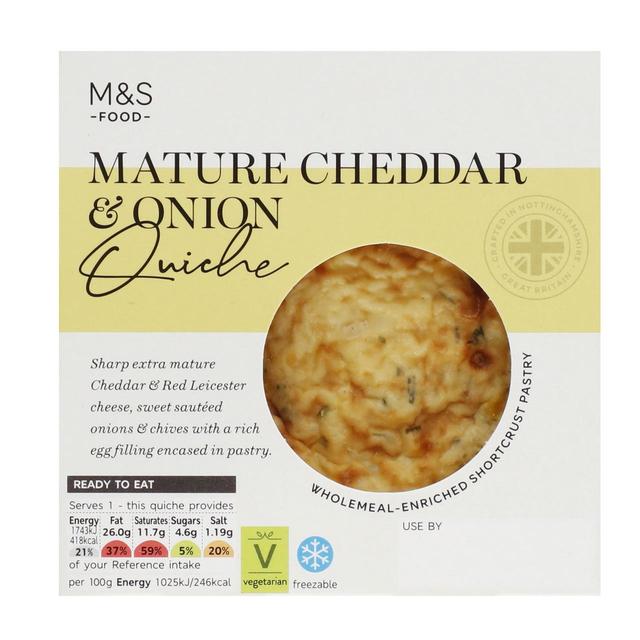 M & S Cheese & Onion Quiche, 170g