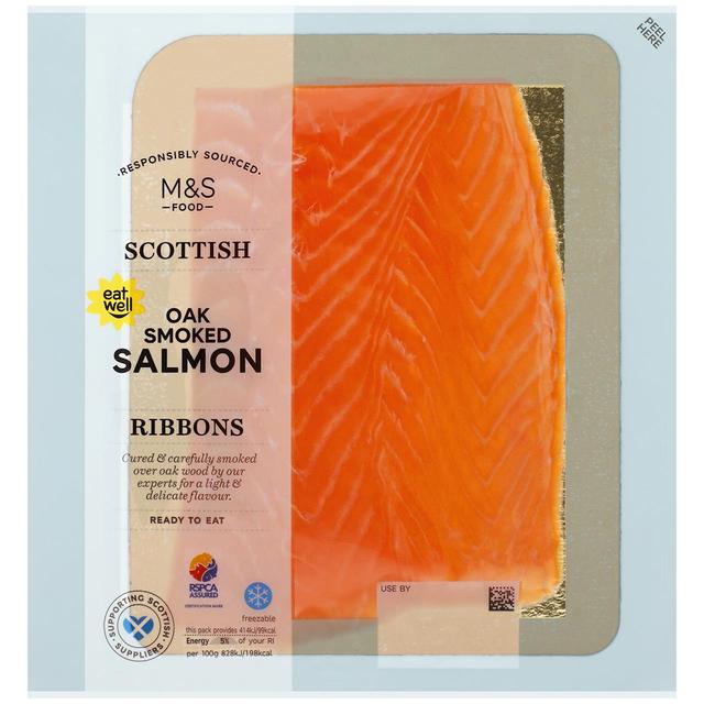 M & S Scottish Oak Smoked Salmon Ribbons, 50g