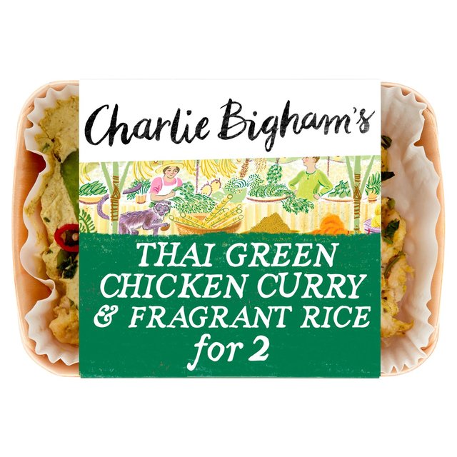 Charlie Bigham’s Thai Green Chicken Curry With Rice for 2, 805g