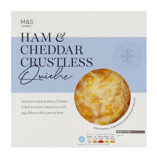 M & S Ham & Cheese Crustless Quiche, 340g