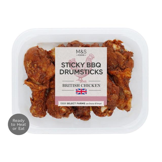 M & S BBQ Chicken Drumsticks, 350g