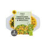 M&S Layered Peas, Carrots, Sweetcorn & Broccoli