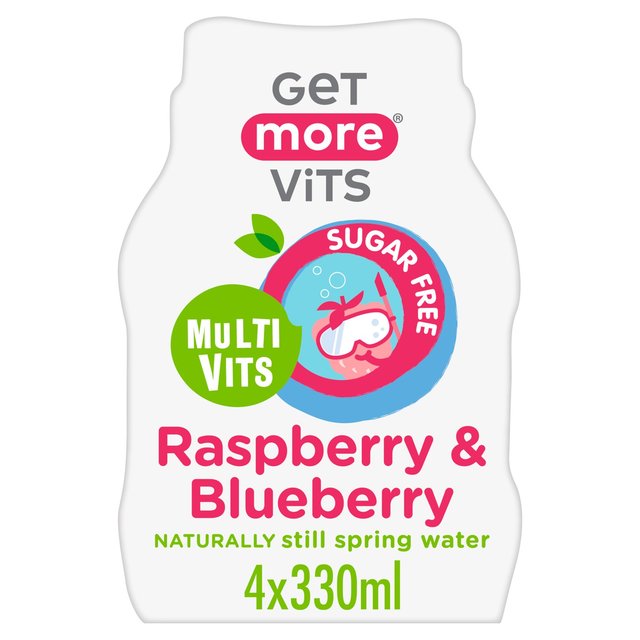 Get More Multivitamins Raspberry & Blueberry, 4 x 330ml