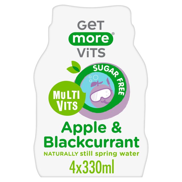 Get More Multivitamins Apple & Blackcurrant, 4 x 330ml