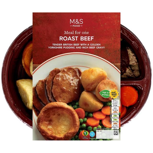 M & S Roast Beef Dinner With Yorkshire Pudding, 390g